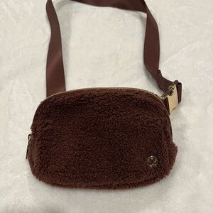 lululemon athletica Brown Sherpa Crossbody Bag